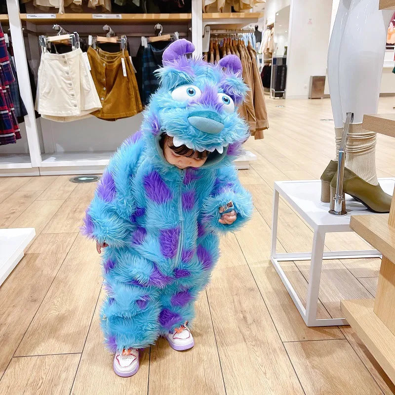 Cute Animal Baby Jumpsuit With Hooded Zipper Creole-boutique
