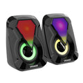Compact 3W Stereo USB Computer Speakers with Bass