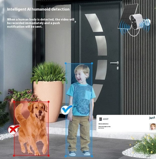 Caméra solaire de surveillance sans fil