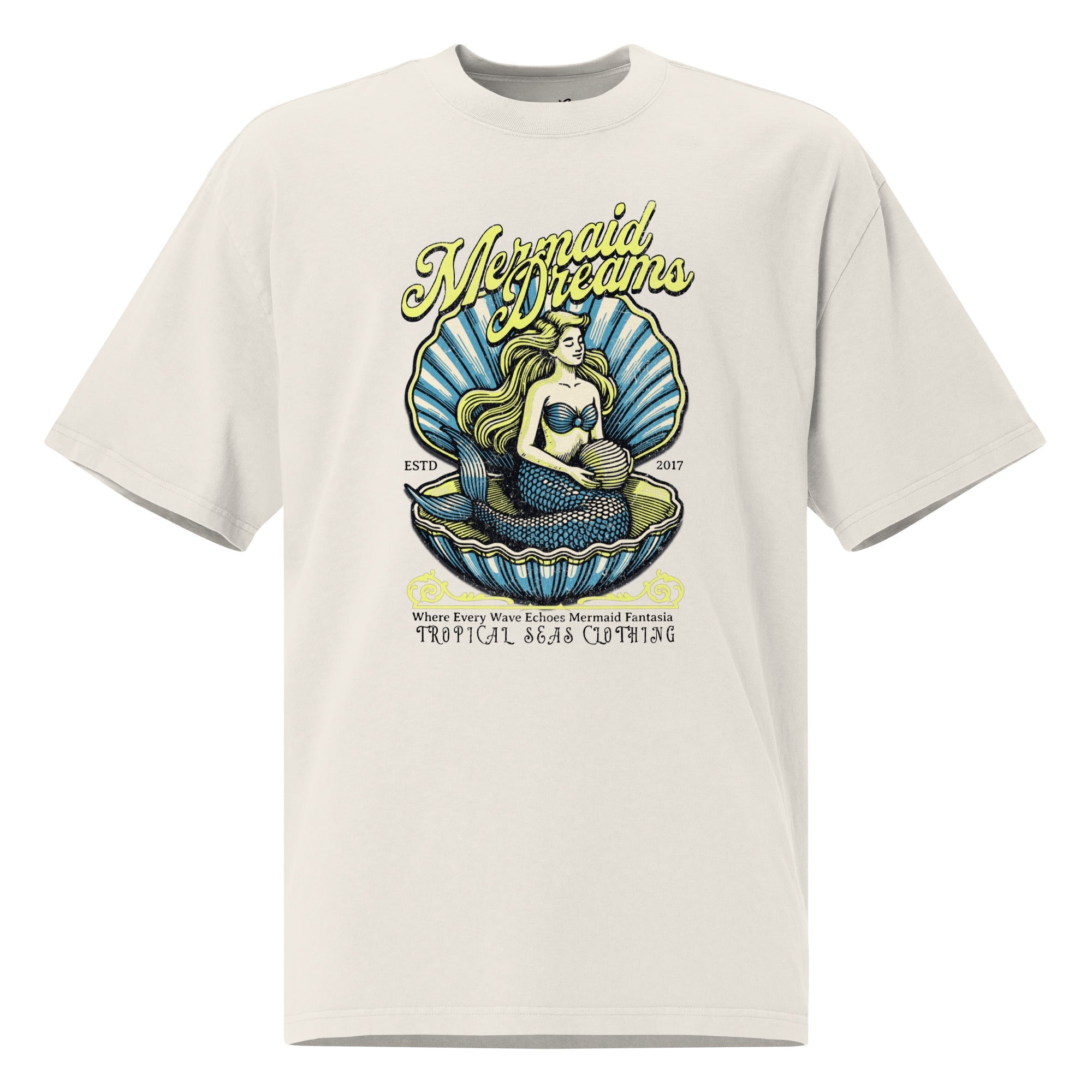 Oversized Mermaid Dreams faded t-shirt Creole-boutique
