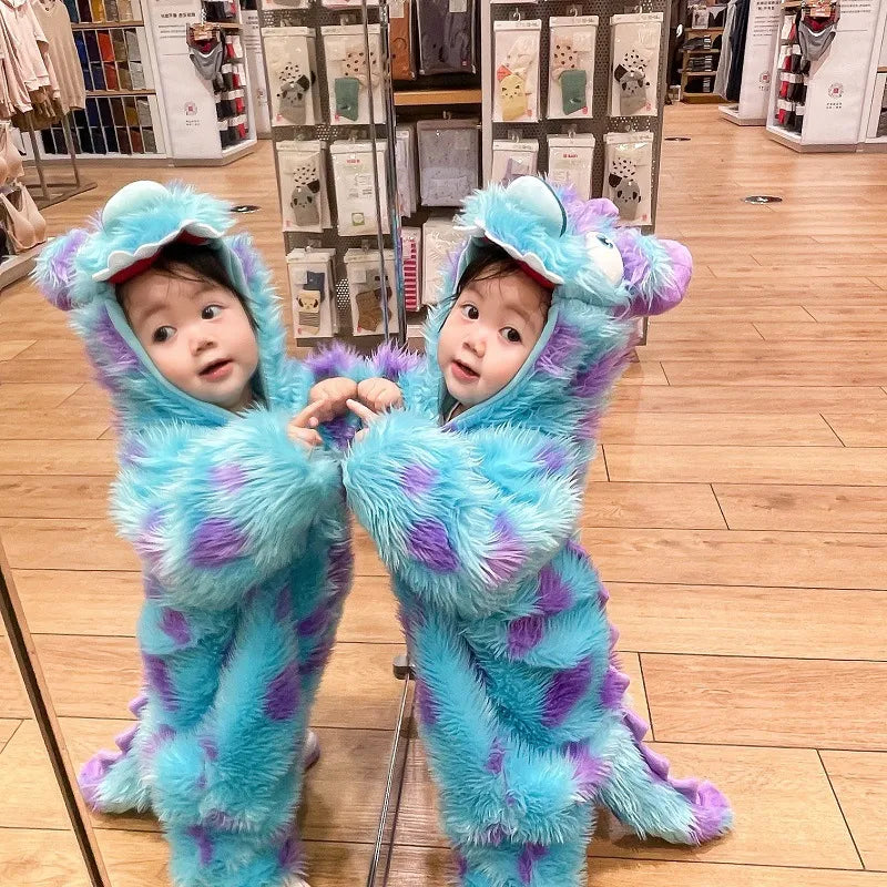 Cute Animal Baby Jumpsuit With Hooded Zipper Creole-boutique