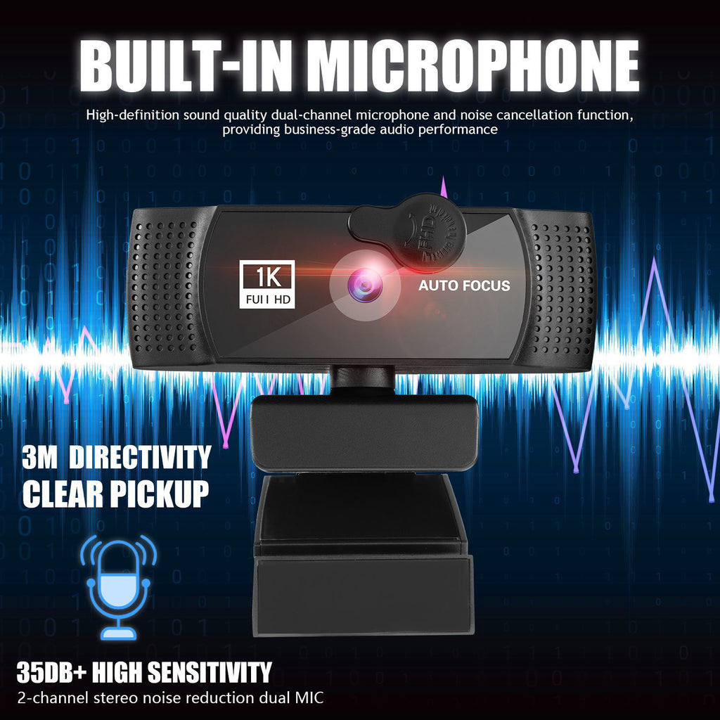 4K Auto Focus Beauty Computer Camera with 1080p