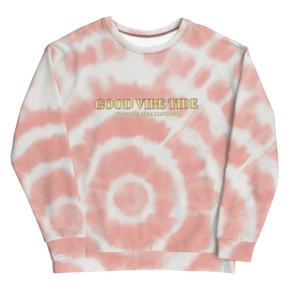 Peach Tie-Dye Vibe Tropical Sweatshirt Creole-boutique