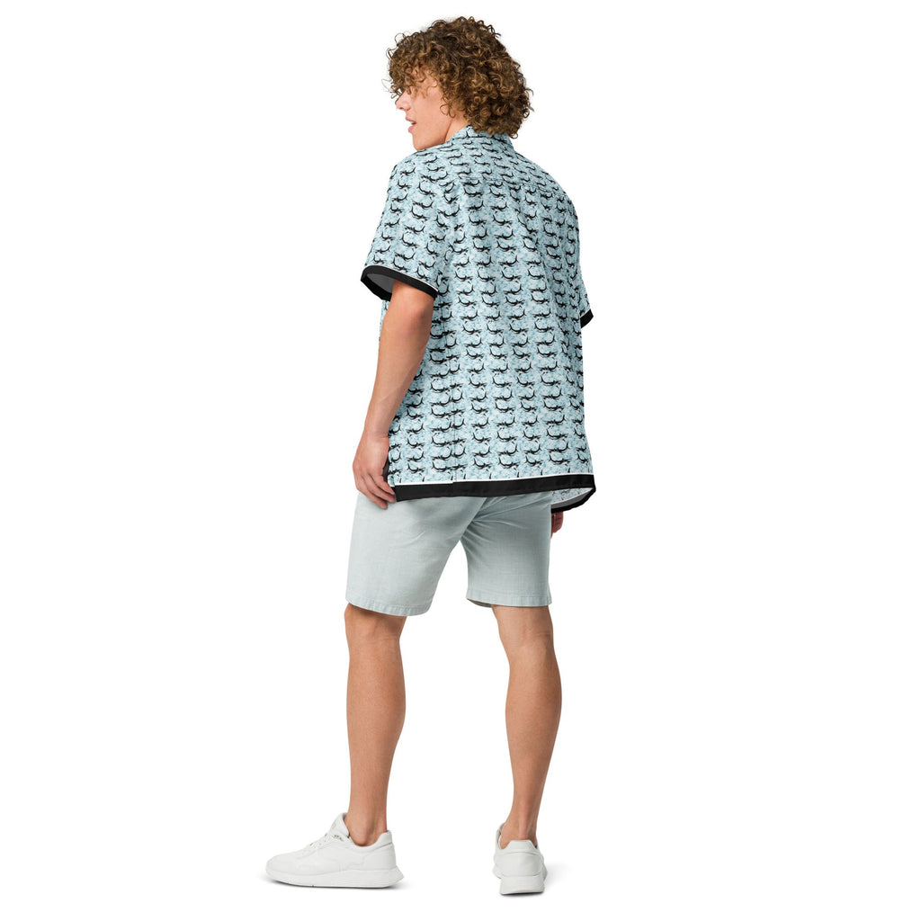 Shark Frenzy button-down shirt