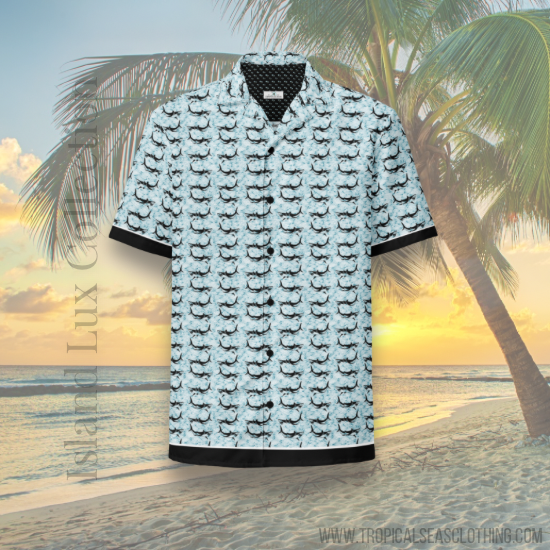 Shark Frenzy button-down shirt