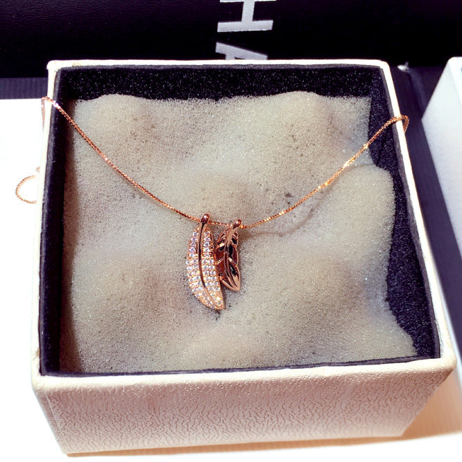Fashionable Korean Style Leaf Pendant Choker Necklace Creole-boutique