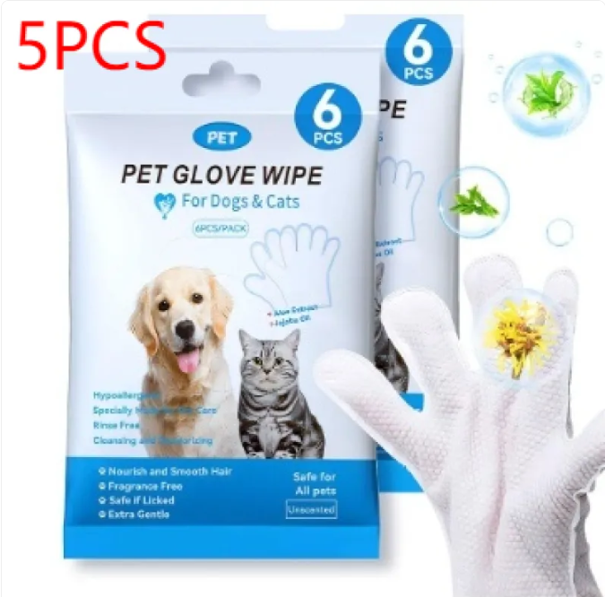 Pet Cleaning Gloves & Wipes Creole-boutique
