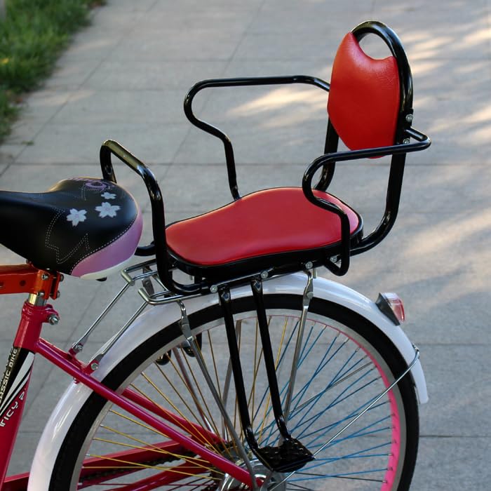 Kids Bike Seat Rear Child Carrier Bike Chair for Bicycle, Kids Seat for Children, Toddlers, and Kids, Rear-Mount Bike Seat, Rear Frame-Mounted Baby Bike Seats, Kids Safety