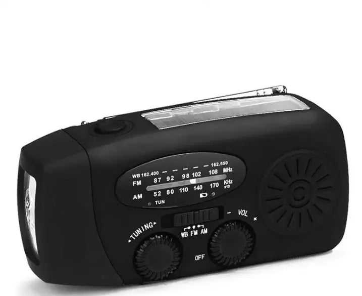 Solar Hand Crank USB Charging Radio Flashlight Creole-boutique
