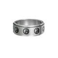 Stainless Steel Rotating Decompression Gossip Ring for All
