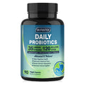 Probiotics for Women and Men - Digestive Health with 120 Billion Probiotics, Prebiotics, Digestive Enzymes, Nutrient Absorption & Immune Support - 90 Veggie Caps (45 Days Supply)