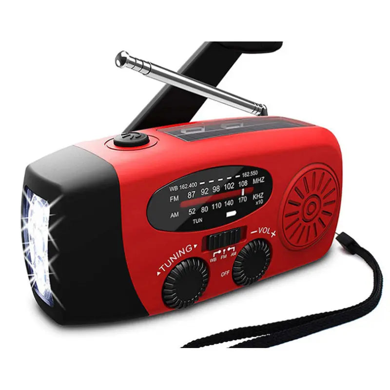 Solar Hand Crank USB Charging Radio Flashlight Creole-boutique