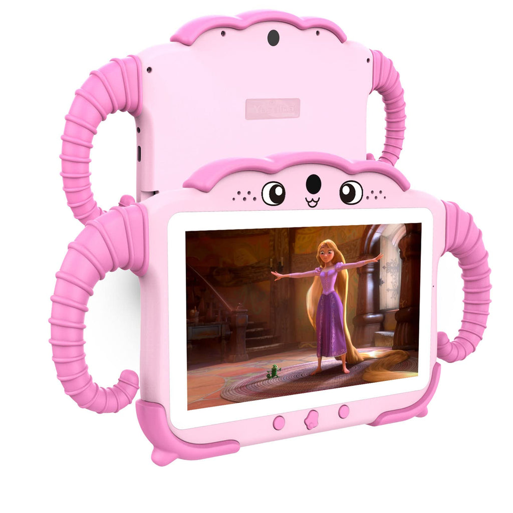 YosaToo Kids Tablet 7 inch Tablet for Kids Toddlers Tablet with Case WiFi Dual Camera Kids Android Learning Tablet Kids Software Installed Parental Controls for Boys Girls