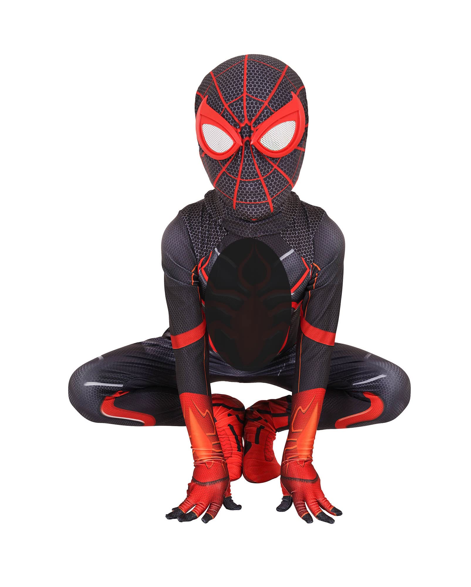 SUMOAR Boys Superhero Cosplay Costume Halloween Bodysuit for Kids (red Kids-M)