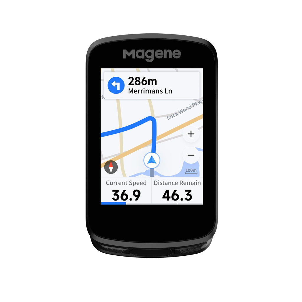 Magene C606 Smart Navigation GPS Bike Computer with Offline Map, 2.8-inch Color Touchscreen, WiFi & Bluetooth Cycling Computer, 11 Languages, IPX7 Waterproof