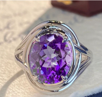 Amethyst Fashion Ring for Women Creole-boutique