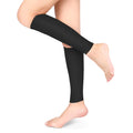 Compression Socks 20-30mmHg Calf Compression Sleeves Footless Compressed Socks for Varicose Veins Shin Splints Edema Recovery Maternity Cycling Running Travel Women & Men (XL-Black)