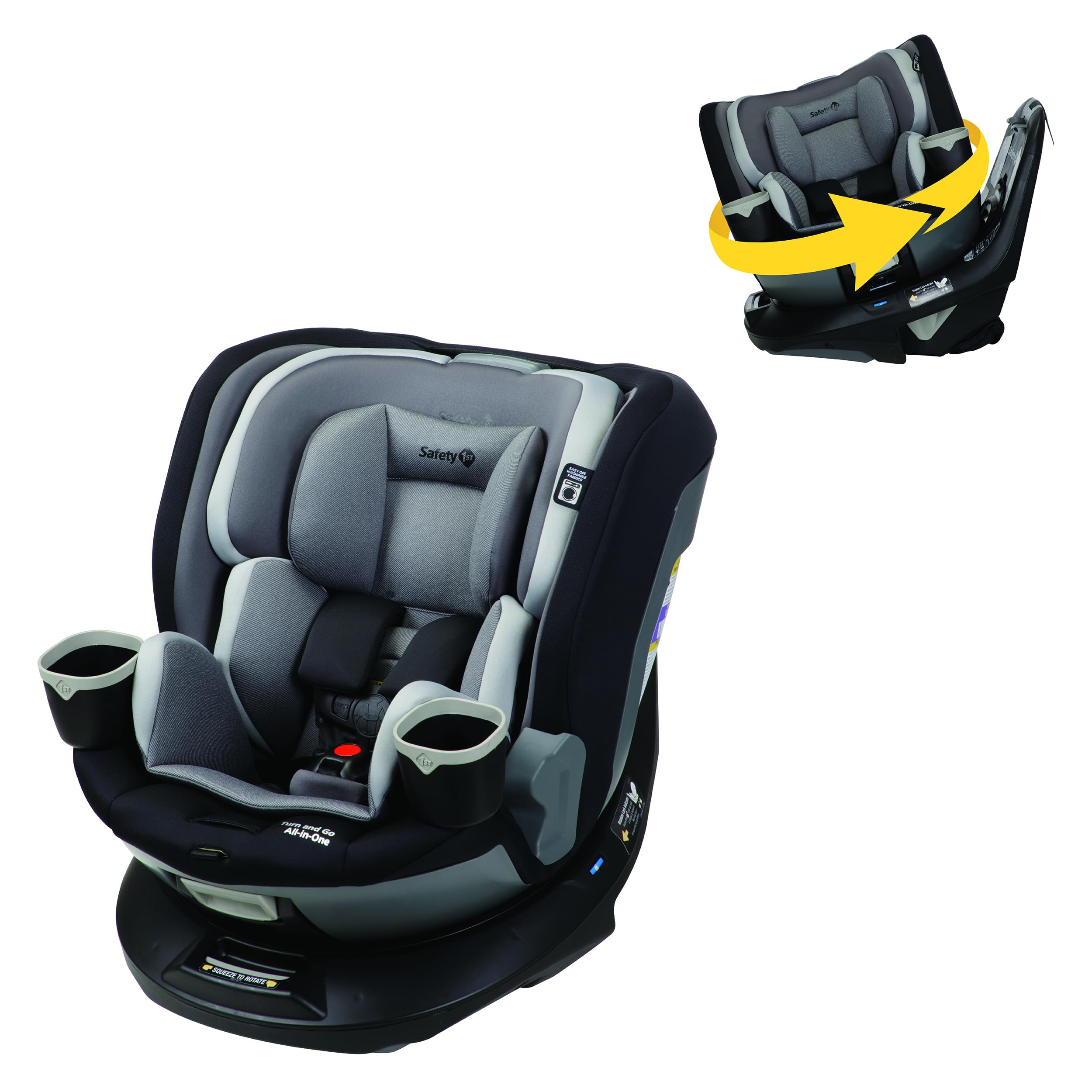 Safety 1st Turn and Go Rotating 360 ST Car Seat Convertible Car Seat with 3 Modes Rear-Facing Car Seat Forward-Facing Car Seat Belt-Positioning Booster Car Seat Skyline