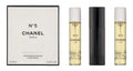 No. 5 by Chanel for Women Set (Eau De Toilette Spray 0.7 Ounce Two Eau De Toilette Refills 0.7 Ounce Each) Creole-boutique