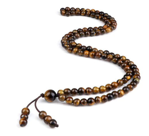 Men's Natural Stone Malachite 108 Beaded Necklace Creole-boutique