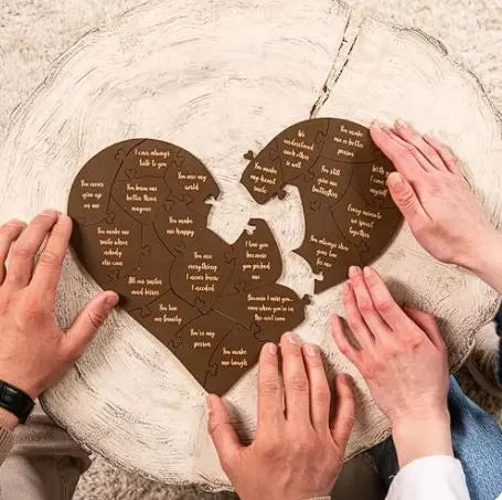 2024 Valentine's Day Wooden Love Puzzle Creole-boutique