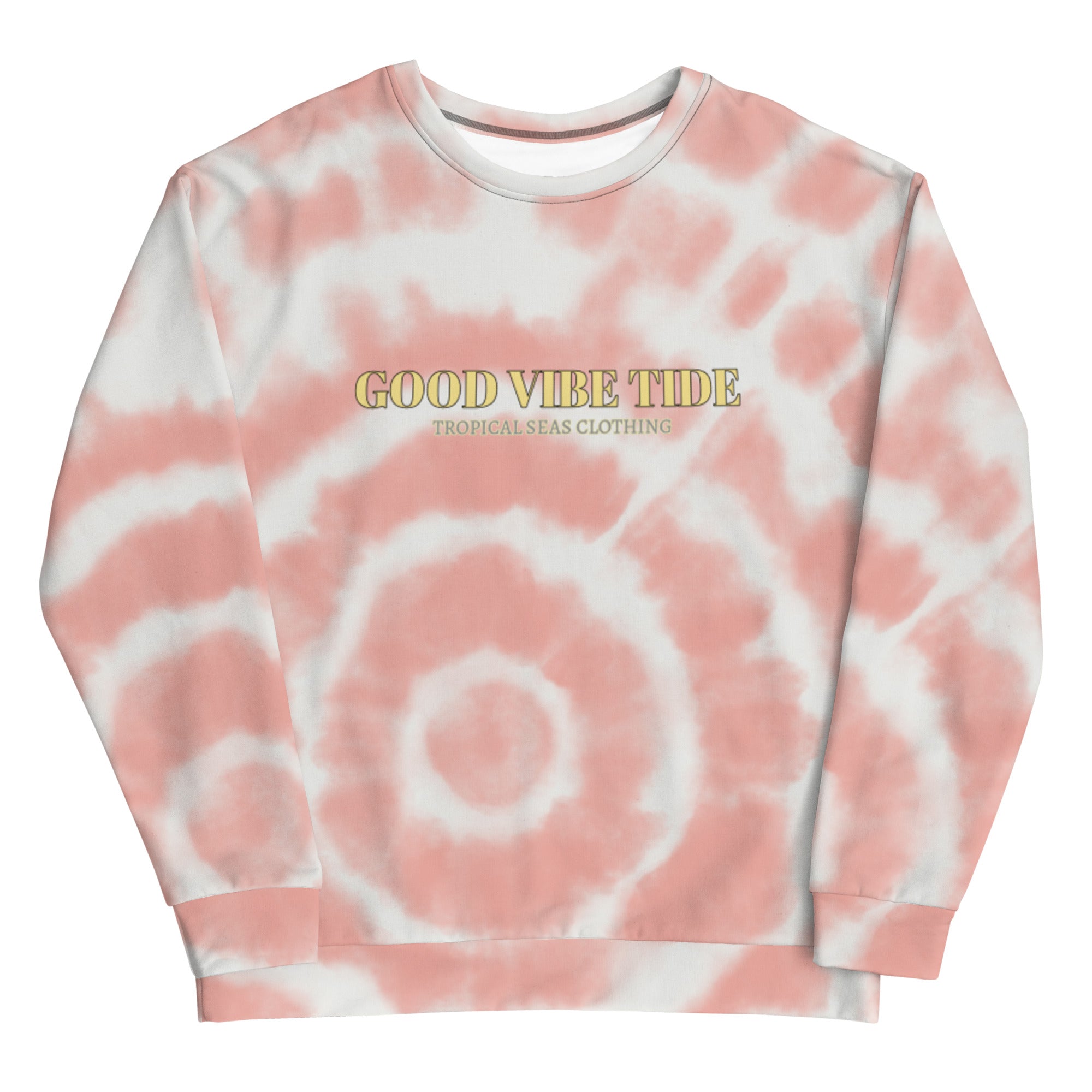 Peach Tie-Dye Vibe Tropical Sweatshirt Creole-boutique