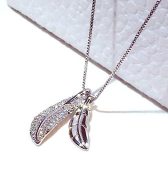 Fashionable Korean Style Leaf Pendant Choker Necklace Creole-boutique
