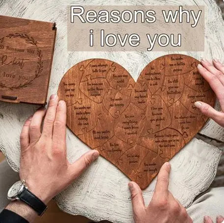 2024 Valentine's Day Wooden Love Puzzle Creole-boutique