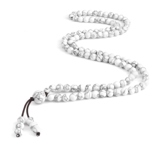 Men's Natural Stone Malachite 108 Beaded Necklace Creole-boutique
