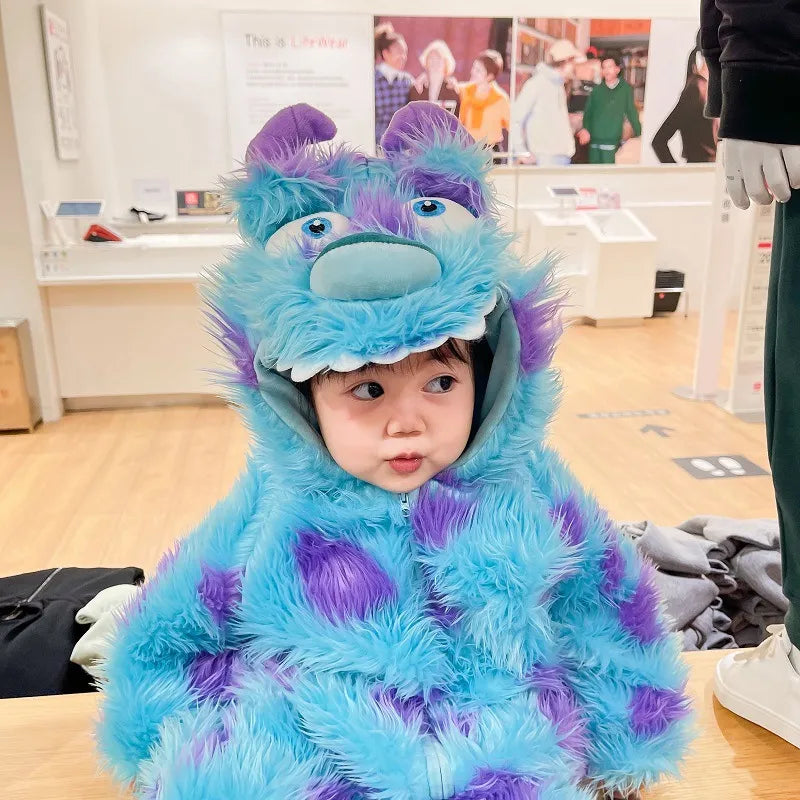 Cute Animal Baby Jumpsuit With Hooded Zipper Creole-boutique