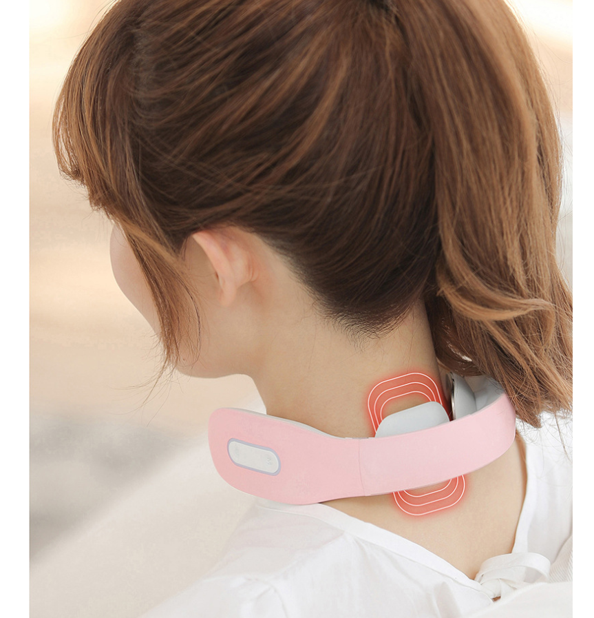 Smart Neck Massager with Electrical Pulse and Vibration