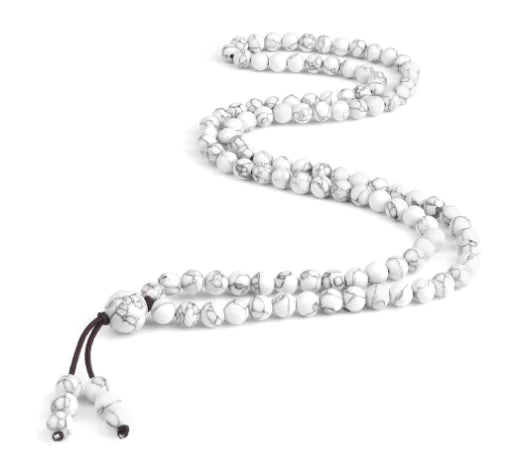 Men's Natural Stone Malachite 108 Beaded Necklace Creole-boutique