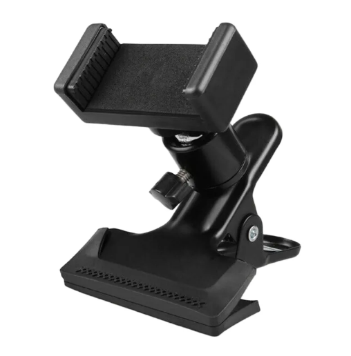 Support de téléphone avec pince pour guitare