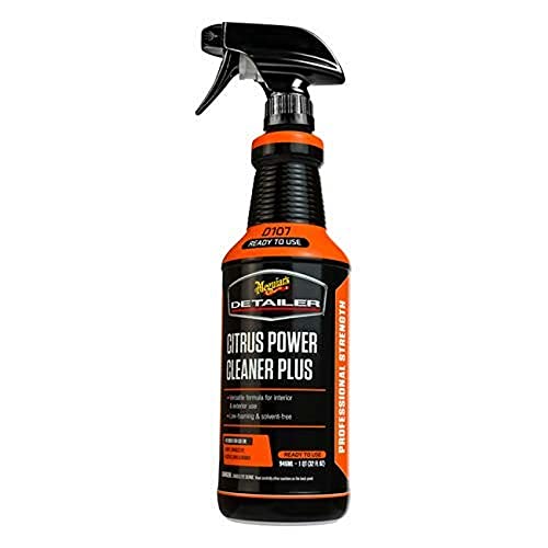 Meguiar's D107 Citrus Power Cleaner Plus DRTU10732 All-Purpose Cleaner Car Interior Cleaner Low-Foaming Interior Car Cleaner Removes Grease Grime and Stains - 32 oz Spray Bottle