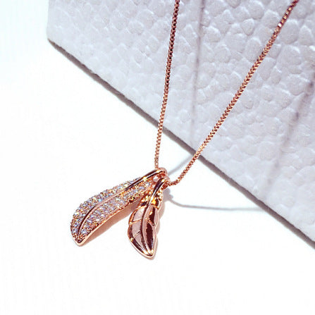 Fashionable Korean Style Leaf Pendant Choker Necklace Creole-boutique