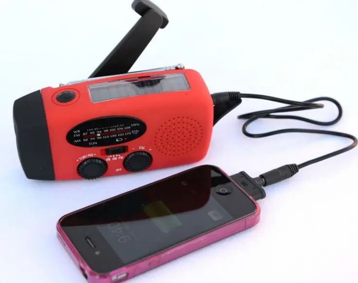 Solar Hand Crank USB Charging Radio Flashlight Creole-boutique