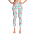 Collants de yoga à fleurs d'île tropicale pour femme