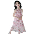 Girls' Bohemian Summer Dress - Floral Beach Maxi Dress Creole-boutique