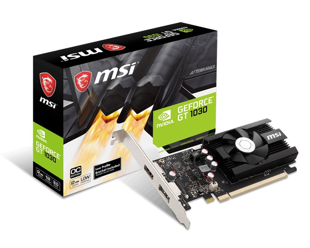 MSI GT 1030 2GD4 LP OC Computer Graphics Cards (Renewed)