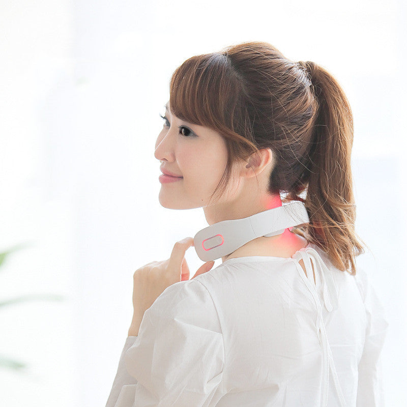 Smart Neck Massager with Electrical Pulse and Vibration