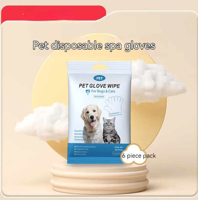 Pet Cleaning Gloves & Wipes Creole-boutique