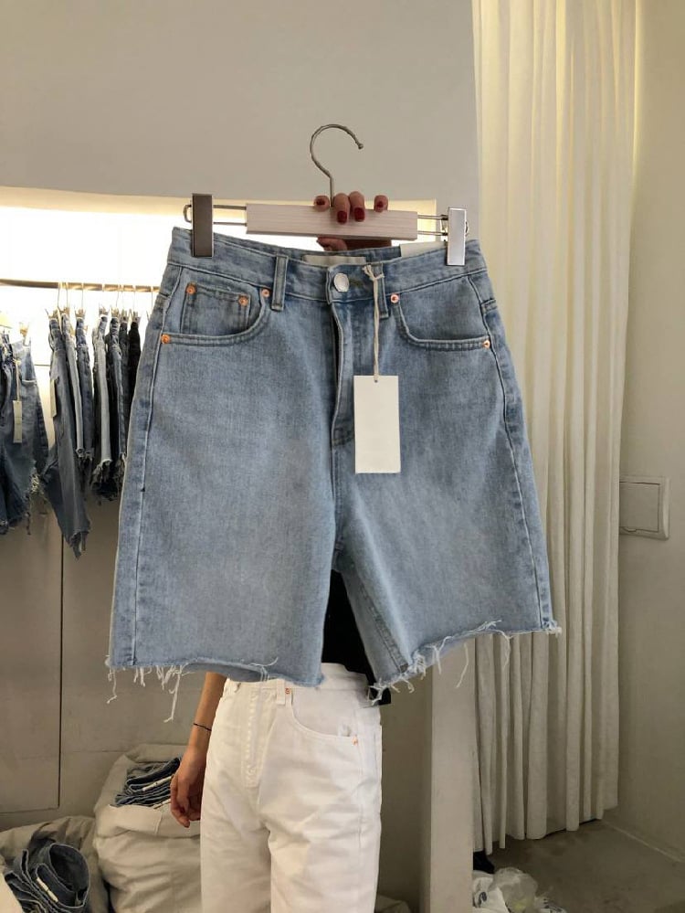 Loose Casual Women's Five-Point Denim Shorts Creole-boutique