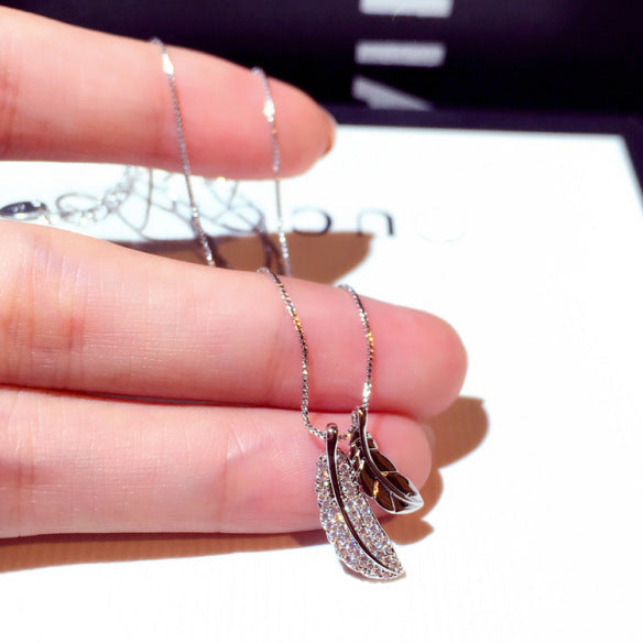Fashionable Korean Style Leaf Pendant Choker Necklace Creole-boutique