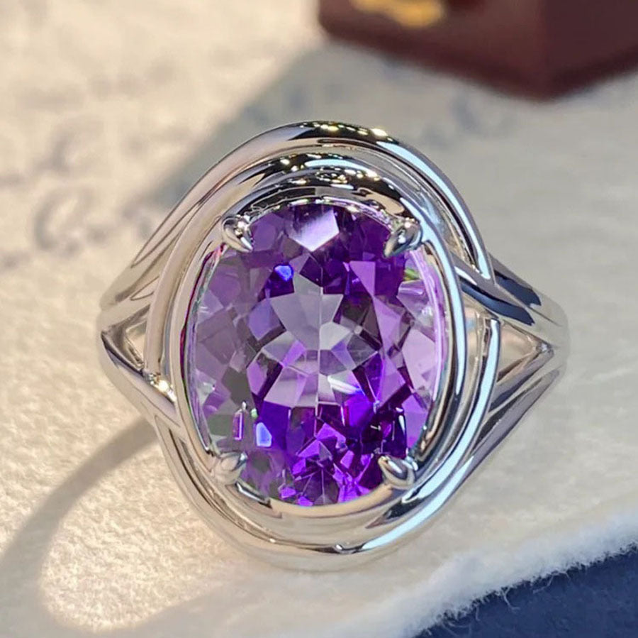 Amethyst Fashion Ring for Women Creole-boutique
