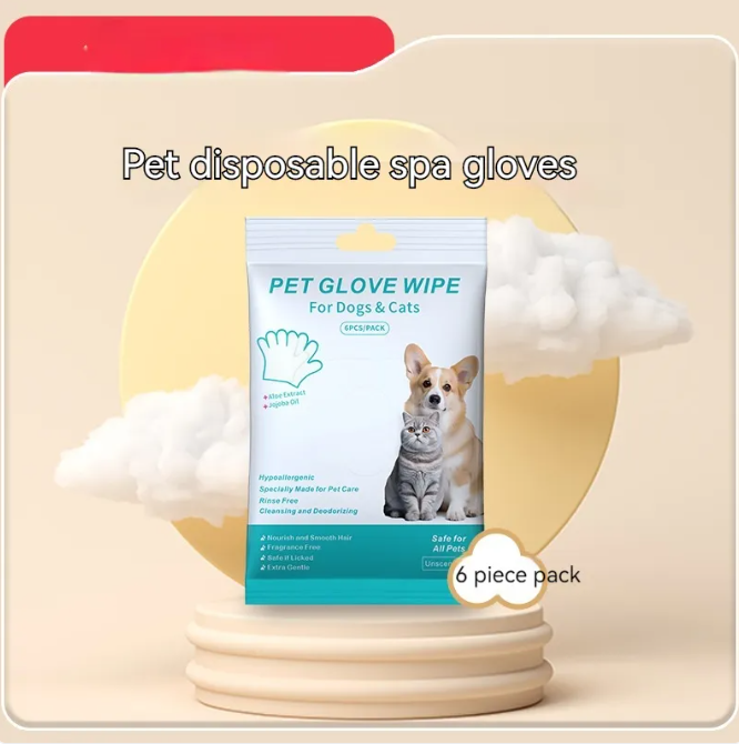 Pet Cleaning Gloves & Wipes Creole-boutique